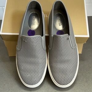 Michael Kors Perforated Gray Men's Loafers
